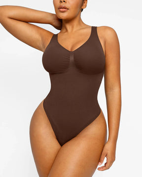 2.0 V-Neck Thong Bodysuit (Buy 1 Get 1 Free)