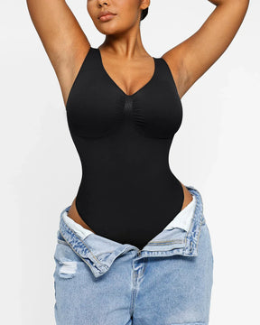 2.0 V-Neck Thong Bodysuit (Buy 1 Get 1 Free)