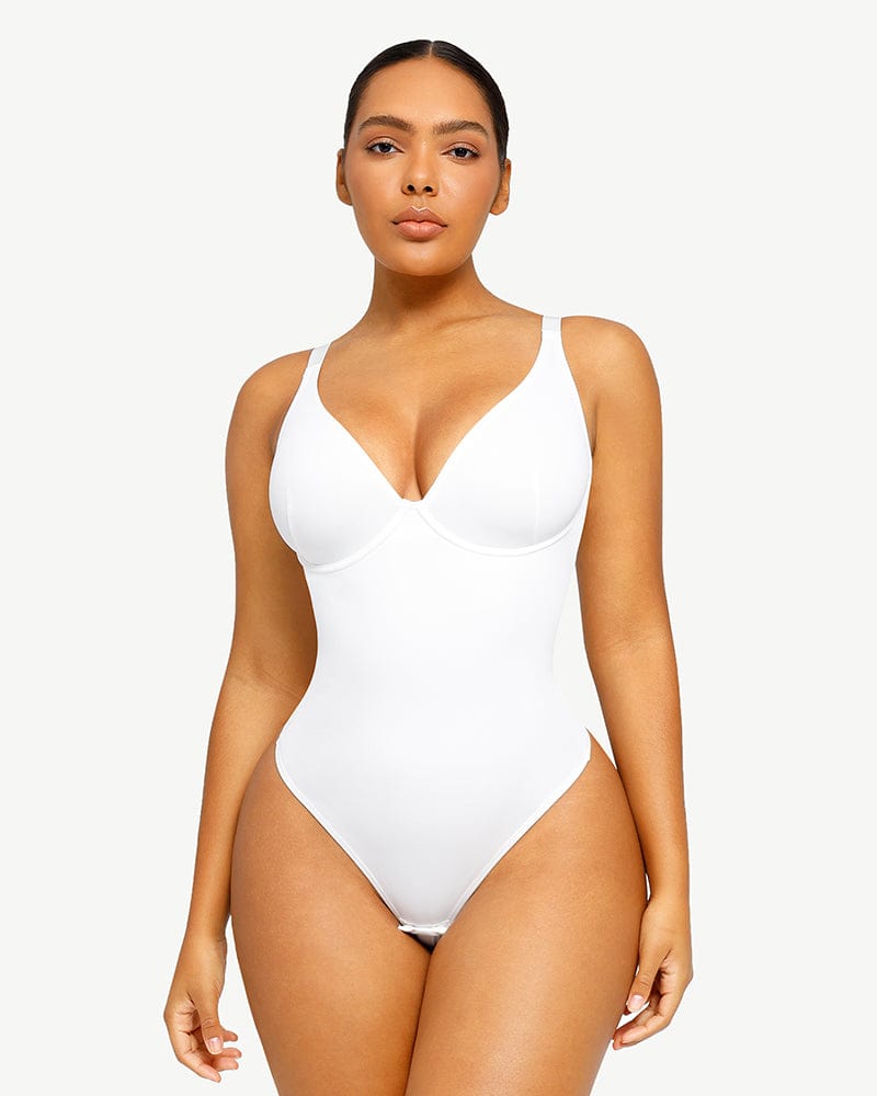 AirSlim® Body Contour V-Neck Thong Bodysuit (Buy 1 Get 1 Free)