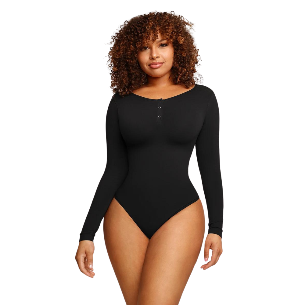 Long Sleeve Button Bodysuit (Buy 1 Get 1 Free)