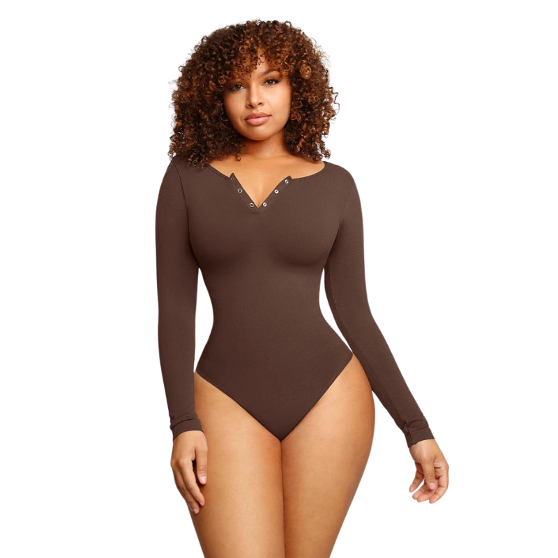 Long Sleeve Button Bodysuit (Buy 1 Get 1 Free)